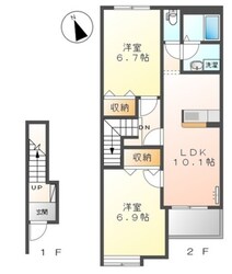 牧之郷駅 徒歩3分 2階の物件間取画像